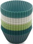 24 Pack Silicone Baking Cups Reusable Muffin Liners Non-stick Cake Molds Set New. Price: $11.02.