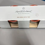 Hearth & Hand Summer Plaid 4 Melamine Mini Bowl Bamboo Wood Tray Serving Set New. Price: $19.95.