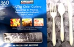 Kirkland Signature Crystal Clear Cutlery 180 Forks 120 Spoons Knives 360 Pcs New. Price: $31.94.
