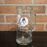 Vintage 1980'S Nfl Ne Patriots Glass Beer Mug Cup 16 Oz Old Logo Fisher Peanuts Used. Price: $14.99.