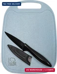 Chef Craft Select Wheat Straw Cutting Board And Knife Set, 10 X 7.5 Inch, New. Price: $21.45.