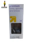 Up & Premium Plastic Forks, Spoons And Knives - 48CT (16 Set Of 3) Clear Open. Price: $10.11.