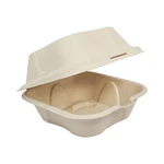 World Centric TO-SC-U15B 100% Compostable Unbleached Plant Fiber Burger Box New. Price: $105.96.