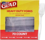 Glad Clear Heavy Duty Forks, Reduced-plastic Open Handle, Break-resistan New. Price: $7.80.