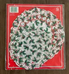 Vintage Christmas Paper Doilies Amscan Holly Berry 1 Set Of 8 New. Price: $8.00.