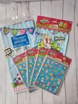 Shopkins Birthday Party Supplies Of 6 Tablecloth Loot Bags Stickers New. Price: $12.00.