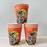 Set 8 Nos Vintage Amscan Halloween Paper Cups Haunted House Ghost 7OZ 3 1/4 New. Price: $19.00.