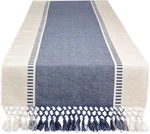 Dii Dobby Stripe Woven Table Runner, 13X72-INCH, French Blue New. Price: $55.99.