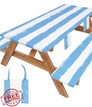 Wrakus 96IN Picnic Table W/ Bench Covers Rv Camper Waterproof New. Price: $44.99.