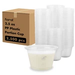Karat 2.5OZ Plastic Portion Cups Clear 2,500 Ct, FP-P250-PP New. Price: $38.70.