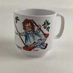 Raggedy Ann & Andy Child Mug Vintage Character Cup 1969 Bobbs Merrill Oneida Used. Price: $14.95.