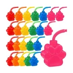 Dog Paw Cups 10 Oz Party Favors, Cute Print Plastic Puppy Straw B... New. Price: $64.62.