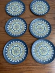6 Members Mark Olympus Medallion Melamine 5.75 Bread Appetizer Plates Used. Price: $16.50.
