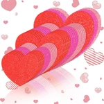 90 Pcs Glitter Heart Cutouts 3 Color Paper Shapes Valentines Decor Sizes New. Price: $24.81.