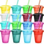 Sieral 15 Pack Cups With Lids And Straws Kids Tumbler Reusable Wat... New. Price: $31.53.