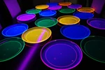 Directglow Neon Blacklight Reactive 10.25 Inch Party Plates - 20 Pack New. Price: $24.95.