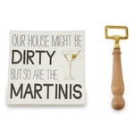 Mud Pie Martini Bottle Opener Napkin Set New. Price: $10.00.