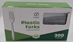 Comfy Package 300 Heavyweight Disposable Clear Plastic Forks Open. Price: $24.95.