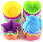 Silicone Cupcake Liners For Baking, 24PCS Reusable Standard, Multicolor New. Price: $16.99.