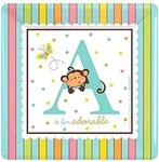 Fisher Price Abc Toy Cute Kids Baby Shower Party 10" Square Banquet Plates New. Price: $18.99.