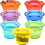 Youngever 7 Sets Reusable Parfait Cups With Lids And Inserts, Plastic Dessert New. Price: $19.98.