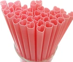 100PCS Heart Shaped Pink Straws Disposable Drinking Cute Individually Wrap New. Price: $20.62.