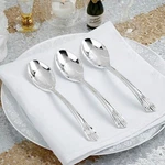 Hard Plastic Spoons Disposable Silverware Party Wedding Catering Cutlery New. Price: $10.78.