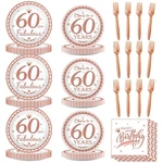 Wiooffen 60TH Birthday Decorations For Woman Paper Plates Napki... New. Price: $26.27.