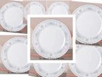 Lot Of 4 American Limoges Bridal Bouquet 10" Dinner Plates, Porcelain China Set Used. Price: $43.19.