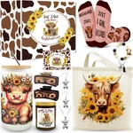 10 Pcs Highland Cow Gifts Set For Women, Themed Stuff With 16 Oz... New. Price: $44.45.