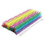 Plastic Reusable Kids Straws Plus Cleaning Brush 6 Inch 24 New. Price: $13.53.