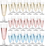 Guanqiao Plastic Champagne Flutes 5.5 Oz Clear 40-PACK, New. Price: $29.90.