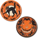 Beistle Halloween Round Plates, 9 Inch, Orange New. Price: $17.99.