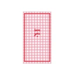 Bonjour Te Gingham Valentine Day Guest Towels Pink Love You Napkins F... New. Price: $14.59.