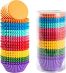 Bright Rainbow Standard Cupcake Liners Solid Colorful Paper Baking Cups 400-COUN New. Price: $16.54.
