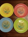 If You're Happy And Know It Thank The Lord Melamine Plates Set Of 4 9.5" New. Price: $8.50.