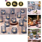 Blue Votive Candle Holders Set Tea Light For Wedding Party Decor New. Price: $71.96.
