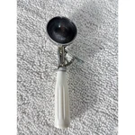 Vintage Ice Cream Scoop White Handle Metal Made Japan Kitchen Utensil Tool Used. Price: $10.00.