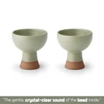 Kwangjuyo Dam Oriental Green Bead Sound Drinking Cup Dessert Bowl 2P Set Soju New. Price: $65.15.