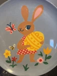 Spritz Target Melamine 2 Dinner Plates Bunny Rabbit Easter New. Price: $9.00.
