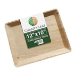 Charity Leaf Disposable Palm 12" X 10" Trays (10 Pieces) Bamboo Like Servin New. Price: $28.38.