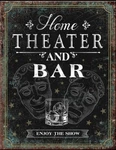Home Theatre Bar Night Enjoy Show Popcorn Movie Game Room Retro Metal Sign New. Price: $15.99.