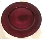 Saro 13" Decorative Charger Plates With Classic Design Eggplant (set Of 4) New. Price: $10.00.