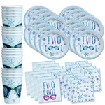 Two Cool Winter 2ND Birthday Party Supplies Set Plates Napkins Cups Tableware... New. Price: $33.41.
