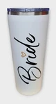 Sassycups Bride Tumbler Vacuum Insulated Stainless White. Open. Price: $24.99.