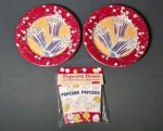 Caspari Dinner Plates Popcorn Print By Los Angeles County Museum Of Art New. Price: $26.00.