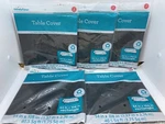 Lot Of Way Celebrate Plastic Rectangle Table Covers 54" X 108" Black New. Price: $10.00.