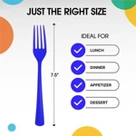 Disposable Dark Blue Plastic Forks 50 Pcs Heavy Duty New. Price: $15.72.