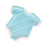 Baby Boy Blue -shaped Disposable Paper Dinner Plates 11" X 10 3/4", 8 Co New. Price: $13.48.