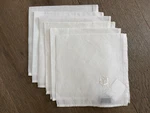 Bloomingdales At Home Semi-sheer White Flower Embroidered Napkins Set Of 6 New. Price: $15.99.